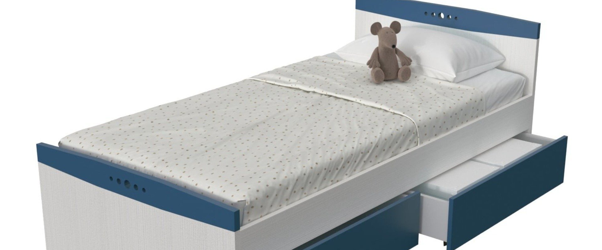 Κρεβάτι "Magic" με τροχήλατα συρτάρια αποθήκευσης