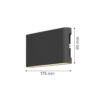 it-Lighting Niskey - LED 10W 3CCT Up and Down Wall Light in White Color (80204120) 