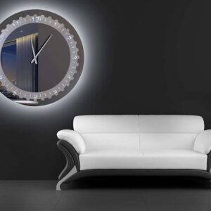 Καθρέφτης ρολόι C60 led  Καθρέφτης ρολόι C60 led
