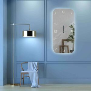 Καθρέφτης ρολόι L50 led  Καθρέφτης ρολόι L50 led